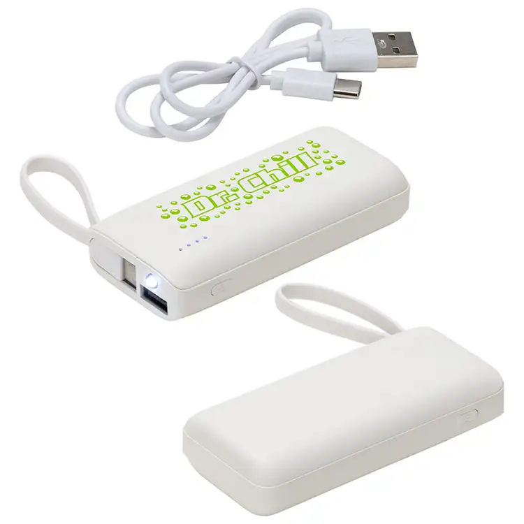 Banque d'alimentation Chancellor 5000 mAh avec câble USB-C intégré #3